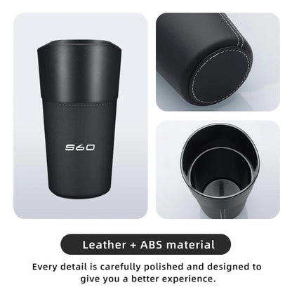 Car Logo Trash Can Mini Garbage Organiser Office Auto Accessories For Volvo AWD C30 C70 S60 S80 S90 T6 V40 V60 V50 V70 V90 XC40