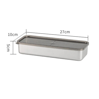 Bacon Container 304 Stainless Steel Airtight Deli Meat Storage Containers For Fridge Dishwasher Safe Kitchen Supplies